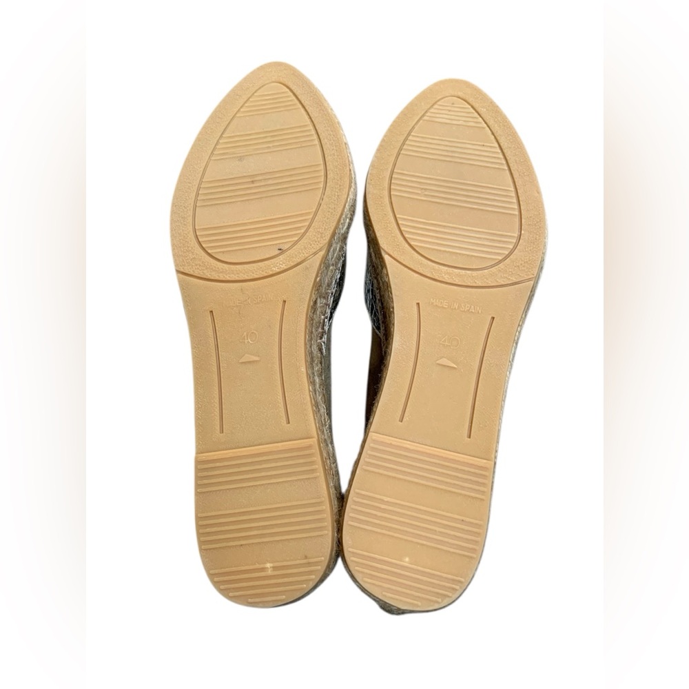 Gaimo Espadrilles Handmade in Spain  Gold and Suede with Textured Finish - Picture 7 of 13